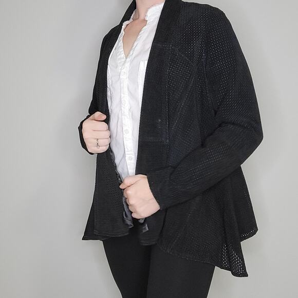 Iman Suede Laser Cut Blazer Size Small - Picture 1 of 10